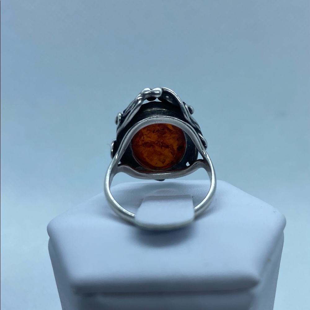 925 Amber Ring - image 5